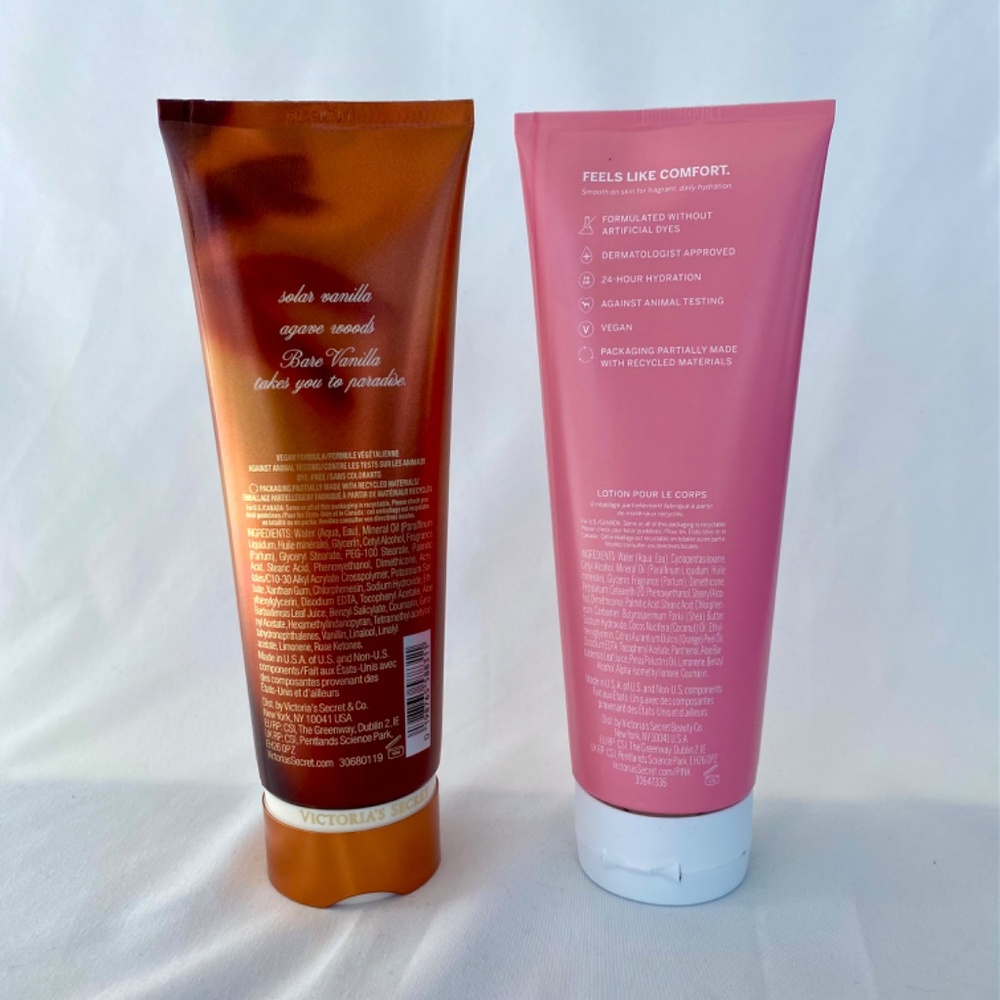 Victoria’s Secret PINK Bare Vanilla Body Lotion Plus Warm & Cozy Set of 2 NWT - Picture 2 of 7
